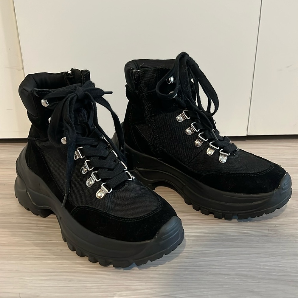 Steve Madden platform combat boots